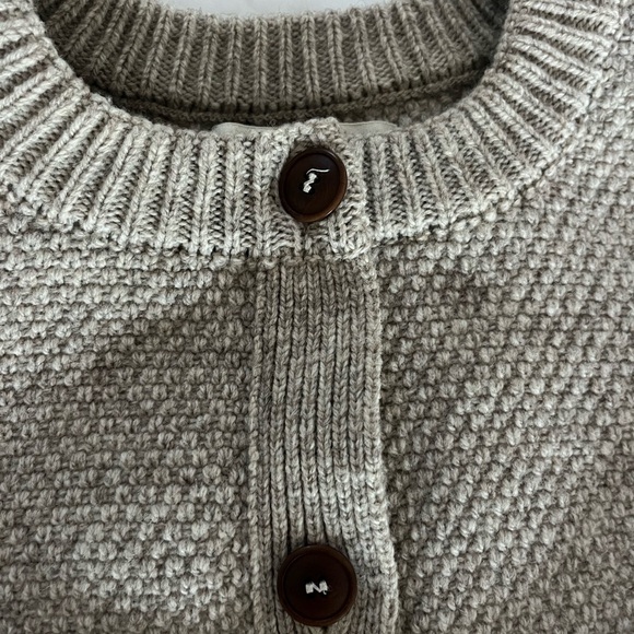 Lenvers Wool Cardigan in Beige - Picture 2 of 8
